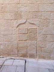 blocked-up door with ogee lintel in Mdina