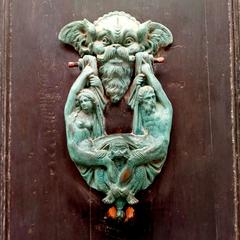 Elaborate door knocker in Mdina