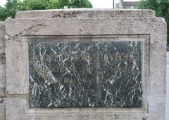 Plaque on the Pont de l'Archevêché in Paris