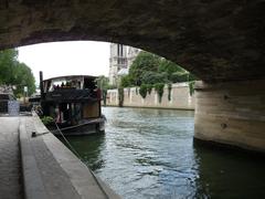 Pont de l'Archevêché bridge over the Seine River in Paris