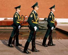 Change of Guards at the Tomb of the Unknown Soldier in Moscow