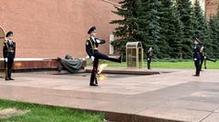 Changing the guards at the Kremlin wall