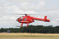 F-HCJL Augusta MD 520 helicopter at Rochefort Airport, 2021