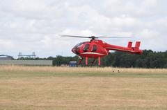 Agusta MD 520 helicopter F-HCJL at Rochefort airport