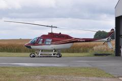 Agusta Bell 206 B3 helicopter F-HEFS at Rochefort Airport