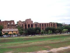 Ancient ruins at Palatine Hill in Rome