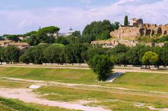 Central part of Circus Maximus, Rome, Italy