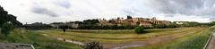 Panoramic view of Circus Maximus in Rome