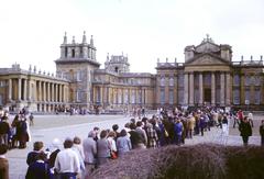 Visitors queue at Blenheim Palace