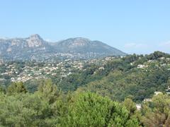 Scenic mountainous landscape under a clear blue sky