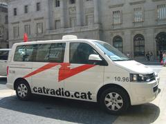 Catalunya Ràdio Volkswagen Multivan Transporter at Plaça de Sant Jaume