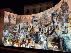 Pessebre de l'Ajuntament at plaça Sant Jaume 2023