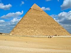 Chephren Pyramid in Giza, Egypt