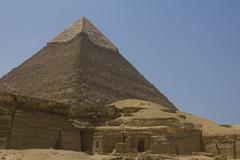 preparation rooms and pyramid in Egypt