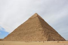 view of Cairo, Egypt with pyramids in the background