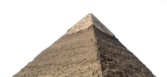 Northeast side of the Chephren Pyramid on the Giza Plateau near Cairo, Egypt