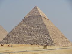 Chephren Pyramid in Giza, Egypt