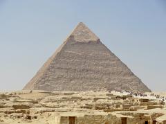 Chephren Pyramid in Giza, Egypt