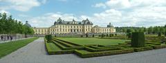 Drottningholm Palace on the island of Lovön outside Stockholm, Sweden