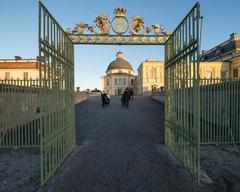 Drottningholm Palace with its church, viewed from the front