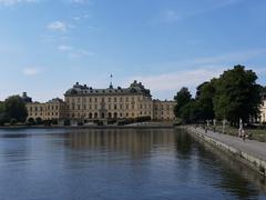 Drottningholm Palace main building from the jetty