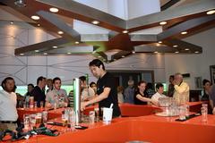 Heineken Experience building in Amsterdam with visitors outside