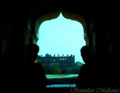 Orchha Palace from Chaturbhuj Temple