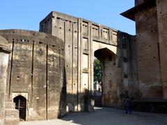 Gate of Orchha Fort in Orchha, India