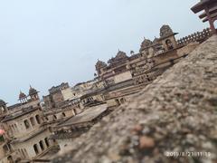 Orchha Fort Complex aerial view