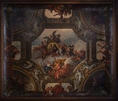 baroque artwork in room adjacent to Painted Hall at Old Royal Naval College, Greenwich