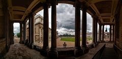 Greenwich - Old Royal Naval College, Painted Hall Colonnade