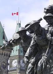 Peace Tower and War Memorial in Ottawa