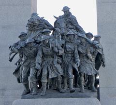 Base of National War Memorial in Ottawa