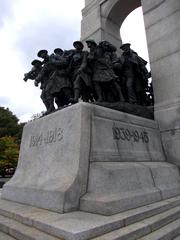 National War Memorial in Ottawa with sculptures and towering arch