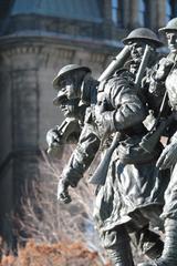 National War Memorial in Ottawa on Remembrance Day 2010