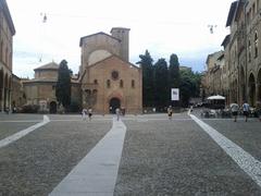 Bologna Piazza San Francisco panoramic view