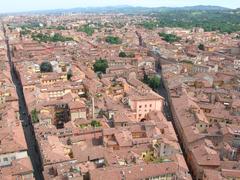 Aerial view from the Torre degli Asinelli in Bologna in 2006