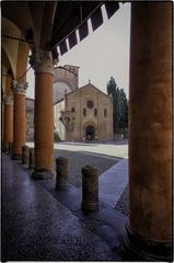 Bologna monument in Piazza Santo Stefano