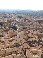 Bologna view from the Asinelli Tower