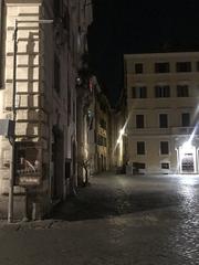 Piazza Farnese in Rome with 1 hotel building and outdoor seating in August 2023