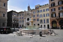 Piazza Farnese in Rome on a sunny day