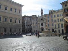 Piazza Farnese with Santa Brigida in Rome