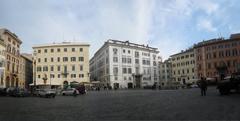 Piazza Farnese in Rome viewed from Palazzo Farnese