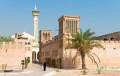 Traditional architecture in Al Fahidi Historical District, Dubai