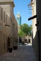 Narrow alleys of Bastakia Quarter in old Bur Dubai