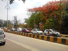 Road in front of Dhairya Prasad Hall Kolhapur