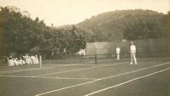 Historical tennis court in Kolhapur, March 1925