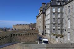 Saint-Malo ramparts and buildings in the old town