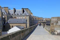 Saint-Malo ramparts and buildings in the old town