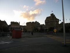 The ramparts of St Malo in the evening